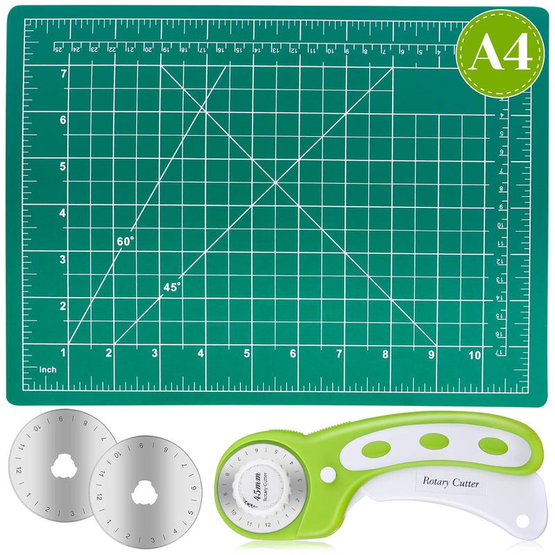 Rotary Cutter Set, Self Healing Sewing Mats Rotary Cutter And Mat 45Mm Rotary