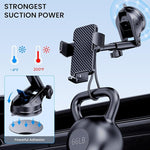 Phone Holder Car [Military-Grade Suction] Universal Mount for iPhone & Android