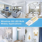 10 Pack G9 LED Bulbs 4W 6000K Daylight 40W Equivalent 400LM Bi Pin Base