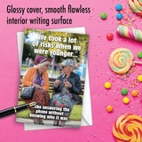 Funny Birthday Greeting Card With 5 X 7 Inch Envelope For Women (1 Card) Bday Risk Takers C8642Bdg