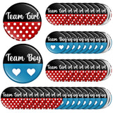 60 Pcs Cartoon Gender Reveal Pins Bulk, Team Boy Or Girl Baby Shower Button Pins For Party Games Gender Reveal Gifts