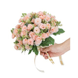 Carnation Artificial Flowers,6 Bundles Small Bulk Fake Flower With Stems Silk Carnation Flowers For Spring Decoration Wedding Home Table Centerpieces Decorations(Champagne)