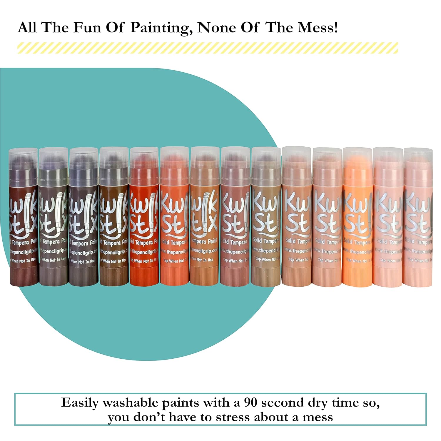 Solid Paint Pens, Assorted Skin Tones, Pack Of 14