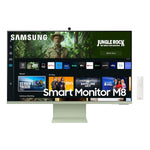 Samsung 32" M80C UHD HDR Monitor, Streaming TV, Alexa, Slimfit Camera, Green