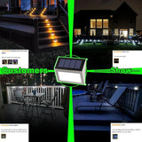 6 Pack Solar Deck Lights Waterproof 3 LED Cool White Fence Post Stair Wall Lights