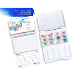 Professional Watercolor Set 12 Full Pans (2.5Ml) Of Pastel Colors, Extra Fine Artist Grade Pigments, Vibrant & Lightfast, In Portable Durable Plastic Case By Nevskaya Palitra
