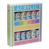 Acrylic Paint Set – 12 X 70 Ml Non-Toxic, Waterproof Colors For Kids, Beginners & Hobby Artists | Works On Canvas, Wood & Stone