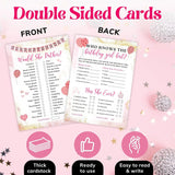 Who Knows The Birthday Girl Best Game - Teen Girl Birthday Party Games For 25 Guests, Birthday Word Scramble Sleepover Party Supplies For Girls, Fun Birthday Activities For Teens Party Decor