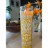 Encanto Inspired Butterfly Decals For Prayer Candles, 8 Pack (4 White, 4 Gold), Fits 8 Inch Tall Glass Jar (Not Included) (8)