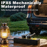 Waterproof Outdoor Power Strip 3 Outlets 6FT Extension Cord Weatherproof Surge Protector