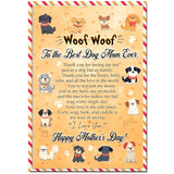 Mother'S Day Card For Dog Mom, 5X7 Inches Greeting Card, Premium Envelope And Seal, Unique Dog Mom Cards From Fur Babies, Heartfelt Pet Lover Appreciation Keepsake