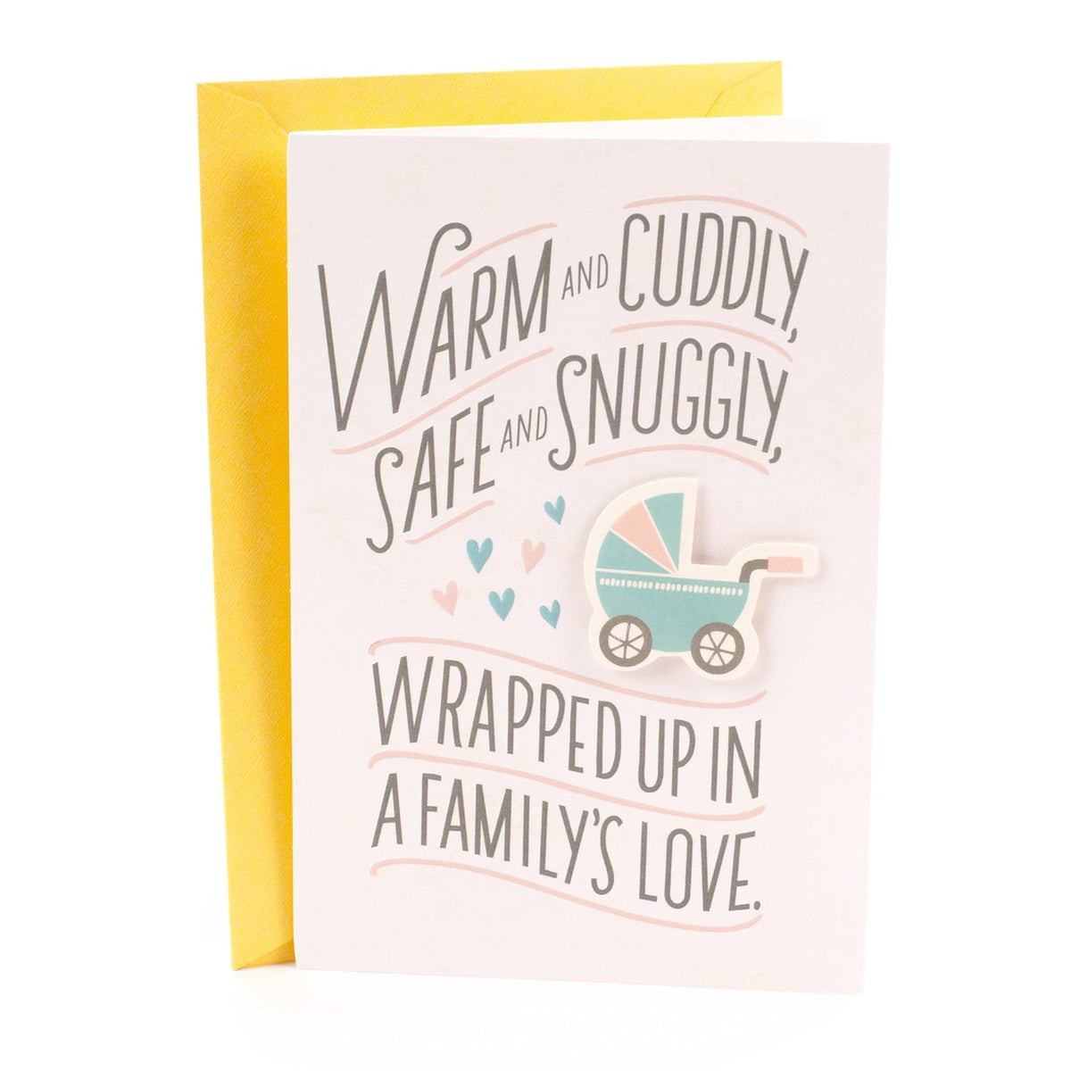 Hallmark Baby Card for New Grandparents (Warm and Cuddly) Welcome New Grandbaby, Congratulations