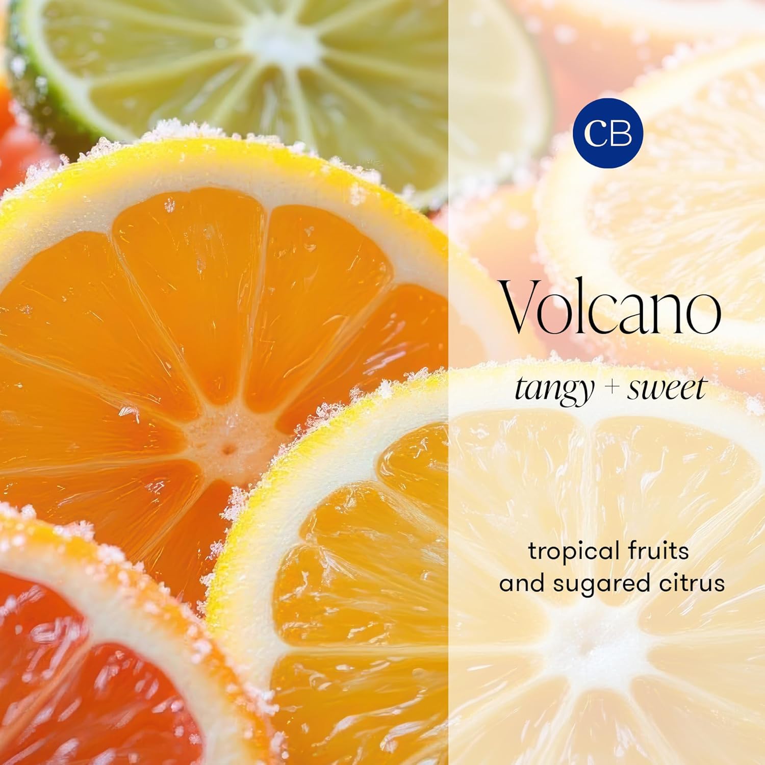 Capri Blue Volcano Candle - Rainbow Watercolor Signature Glass Jar Candle - Luxury Aromatherapy Candle - Tropical Fruits & Sugared Citrus Candle (19 Oz)