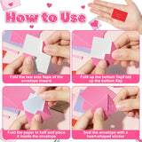 60Pcs Valentine'S Day Mini Tiny Love Notes Gifts For Him Her, Love Letter Cards With Envelopes, Lunch Notes Couple Gifts Ideas For Boyfriend Girlfriend Husband Wife