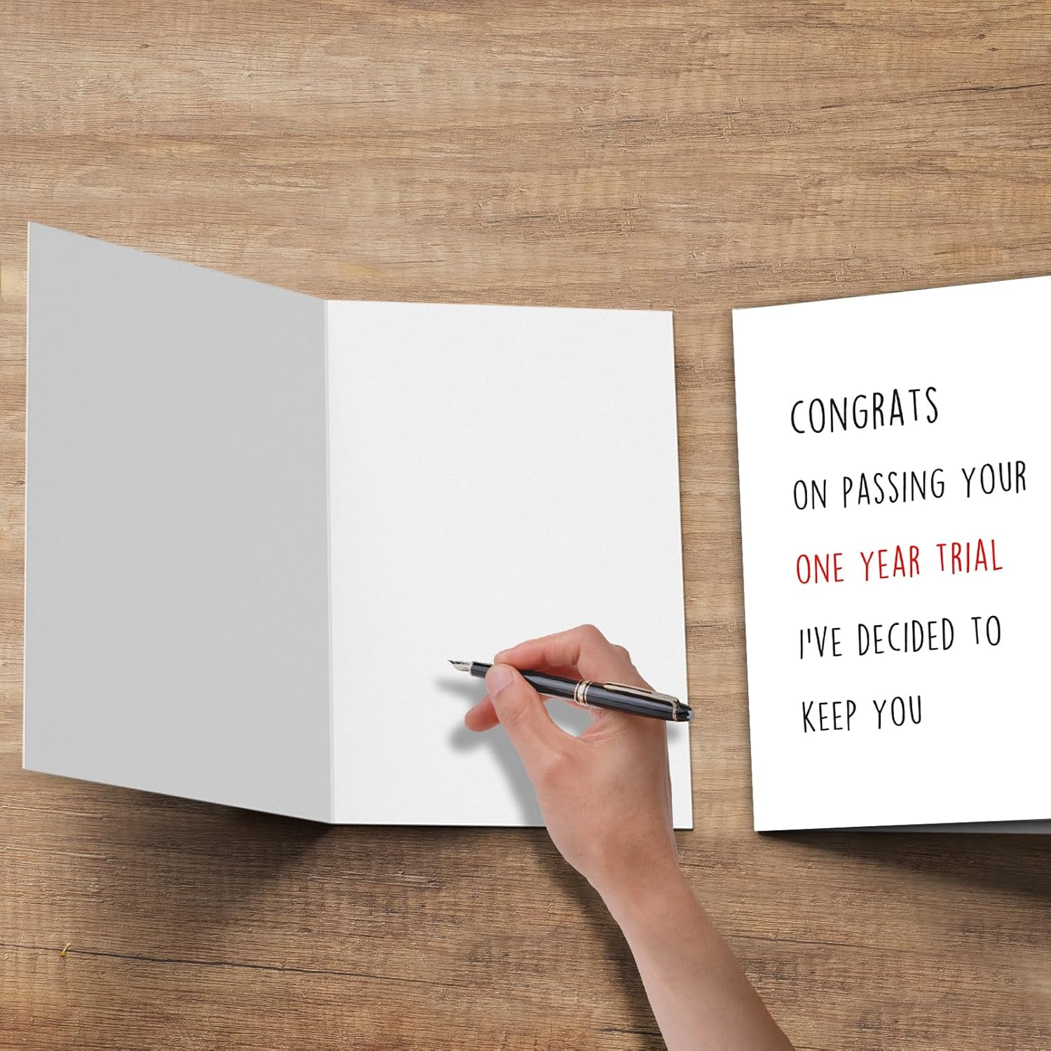 Funny Valentines Day Card For Boyfriend, Lovely One Year Anniversary Card Form Girlfriend, One Year Trial Greeting Card For Him Her, I’Ve Decided To Keep You