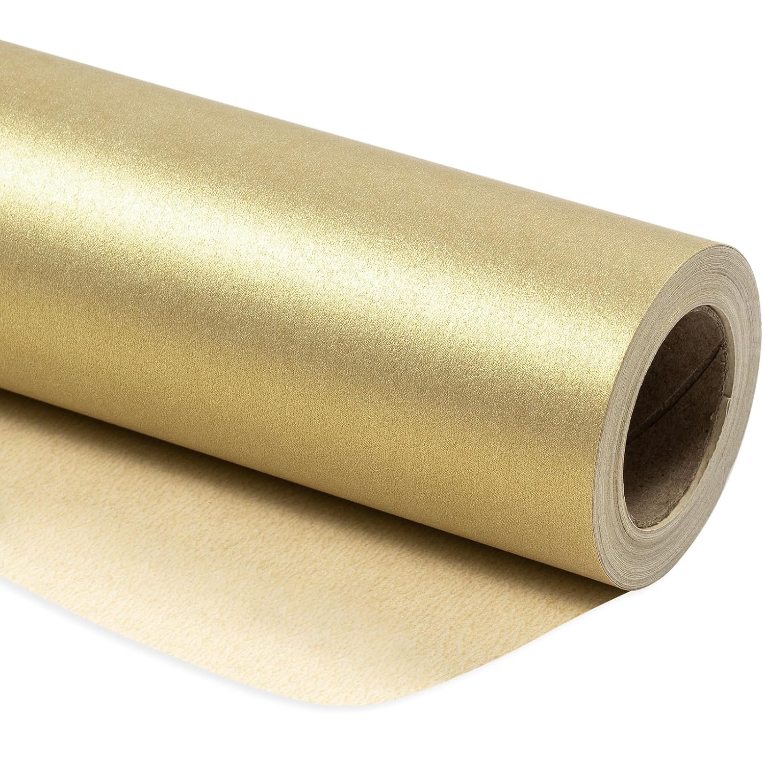 Gold Wrapping Paper - Christmas Gift Wrap Pearly - Luster Paper Perfect For Wedding, Birthday, Valentine'S Day, Christmas, Baby Shower, Diy Bouquet -17 Inches X 32.8 Feet