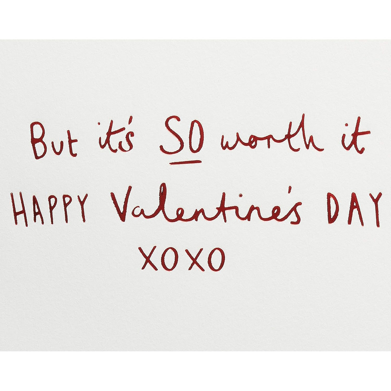 Funny Valentines Day Card (So Worth It)