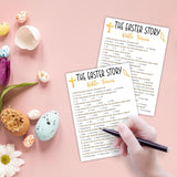 20 Pcs The Easter Story- Bible Game Cards With 1 Answer Card- Christian Party Game For Religious Activities?Adults Schoo?L Sunday Activities Church Easter Favors- Party Game & Activities- A05