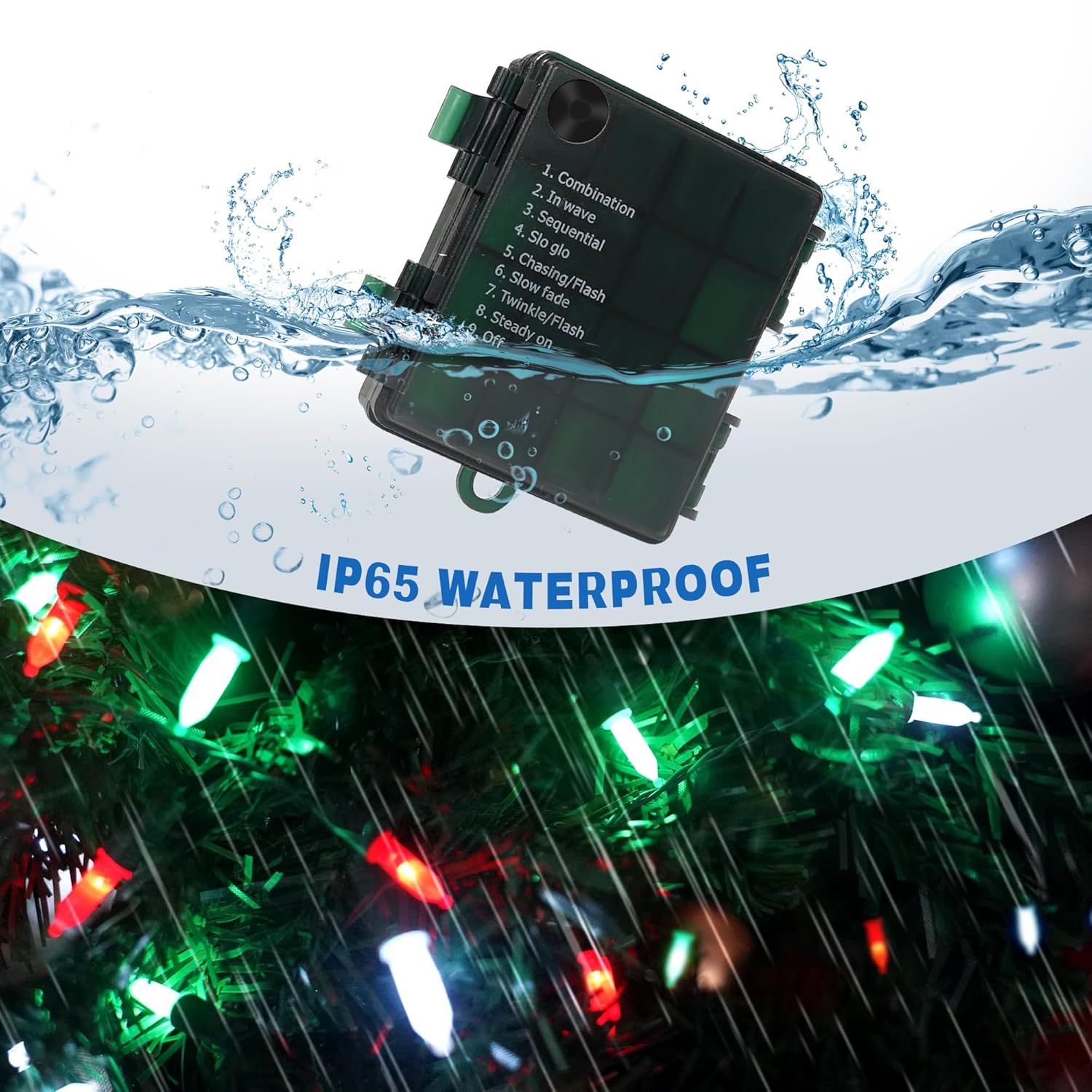 100 Led Christmas String Lights With Remote - 33Ft Mini Bulb Battery String Lights - Fairy Lighting Decor For Indoor Dec