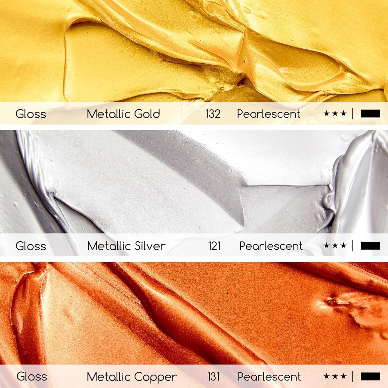 Metallic Gold Acrylic Paint: 10.1Oz / 300Ml Gold Leaf Paint For Adults Artists On Christmas Gift Decor - Gold Paints For Crafts Painting Furniture