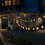 20 Led Black Lantern String Lights Mini Kerosene Lamp For Indoor Outdoor Patio Garden Holiday Home Ramadan Wedding Party