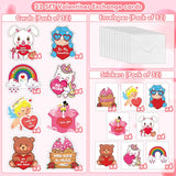 32 Pack Valentines Card For Kids Classroom, Classic Valentines Cards With Tattoos Envelopes, Happy Valentine Cards For Kids School, Party Exchange Favors Gifts For Boys Girls