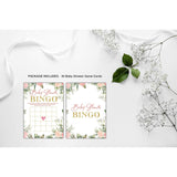 Baby Shower Games - Floral Greenery Gender Reveal/Baby Bump Party Supplies - Pack Of 30 Game Cards(A04)