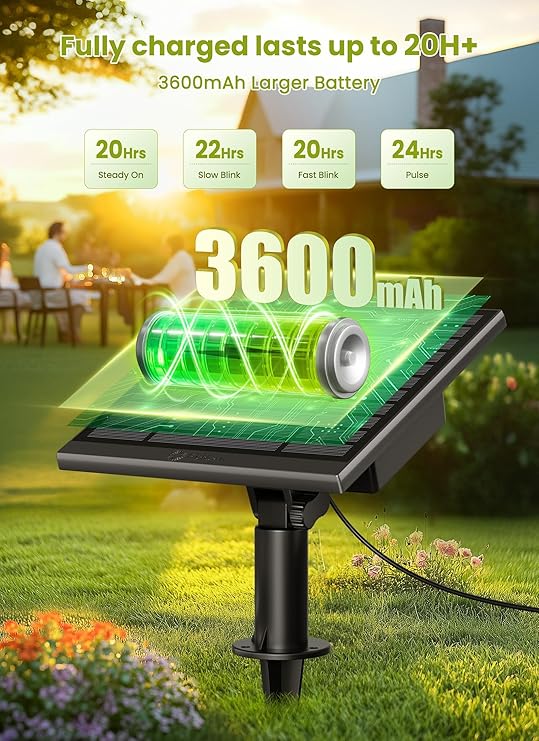 58FT Solar String Lights 26 Shatterproof Bulbs Remote Dimmer Timer Patio Lights