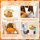 Thanksgiving Pin The Tail On Turkey Game Family Fun Thanksgiving Activity Poster Fall Thanks Giving Party Activities Favor Friendsgiving Games With 24 Turkey Tail Stickers