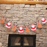 Christmas Banners Flags Hanging Bunting Garland 4 Pcs Paper Christmas Door Wall Window Hanging Decoration Ornaments Home Office Hotel Party Scene Decoration Supplies