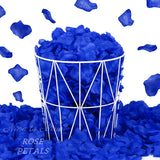 Pack Of 1000 Rose Petals, Artificial Flowers For Decoration Wedding Party(Royal Blue)