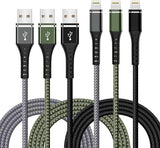 3 Pack Apple MFi Certified iPhone Charger Cable 3FT Nylon Braided Lightning Fast Charging Cord for iPhone 14 13 12 11 iPad