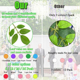 Artificial Wisteria Hanging Flowers Fake Wisteria Flower Garland Silk Vines Rattan Decor For Home Wedding Arch Wall Garden Greenery Bedroom Outdoor Office Party Decoration (12, White)