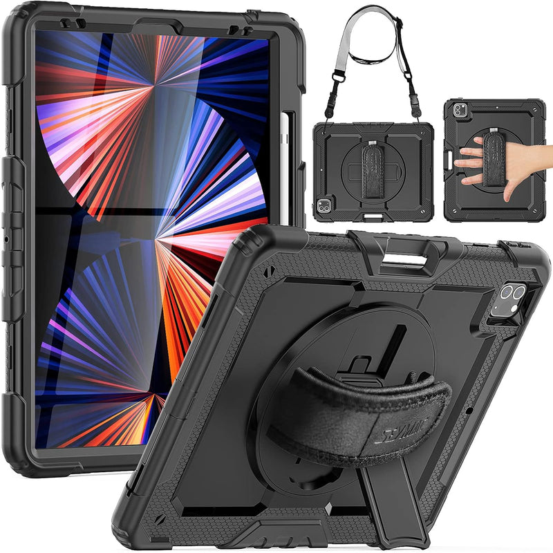 Case For 2022/2021 Ipad Pro 12.9 Inch 6Th / 5Th Gen - Heavy Duty Protection Sh