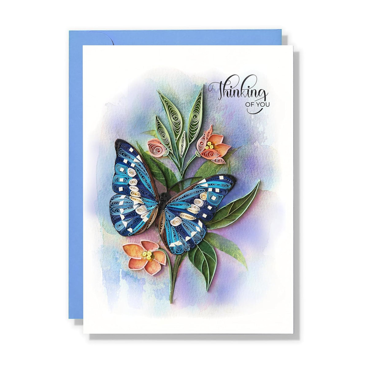 Thinking Of You Butterfly Card, 5In X 7In, Blank Inside, Envelope Included, Perfect For Birthdays, Thank You, Anniversaries