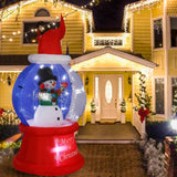 Christmas Inflatables Snow Globe - 7.5Ft Blow Up Christmas Snowglobe With Led Lighted Yard Decorations For Indoor Outdoo