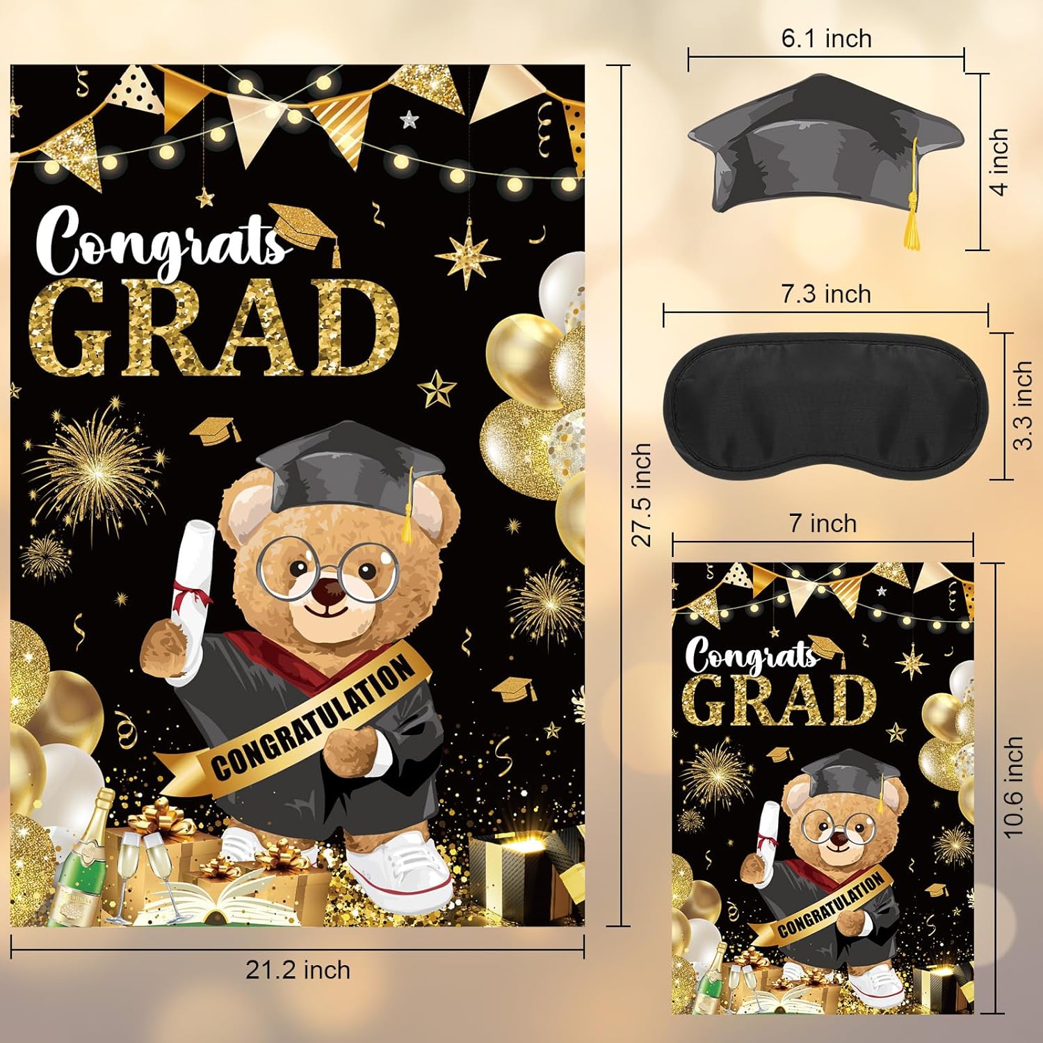 Graduation Party Game Set Pin The Graduation Cap Game Class Of 2025 Congrats Grad Poster With 12 Stickers For Grad Party Supplies Decorations
