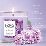 Yankee Candle Small Tumbler Scented Candle with up to 40 Hour Burn Time, Premium Plant Wax Blend for Consistent Burn, 4.3 oz Tumbler Candle with Room Filling Fragrance, Lilac Blossoms
