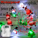 Christmas String Lights, 30 Led Copper String Lights With Remote Control &Waterproof Battery Operated Fairy Lights For I