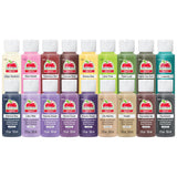 Apple Barrel PROMOABII Matte Finish Acrylic Craft Paint Set Designed for Beginners and Artists, Non-Toxic Formula That Works on All Surfaces, 2 Fl Oz (Pack of 18), 18 Colors May Vary, Count