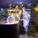 12 Pack Fairy Lights Battery Operated (Included), 7 Ft 20 Led Mini String Lights, Waterproof Silver Wire Firefly Starry