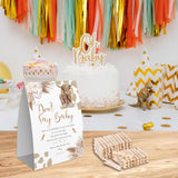Don'T Say Baby Game For Baby Shower, 50 Wooden Clothespins And One Sign, Boho Cow Theme, Pins For Baby Shower Decorations, Boy Baby Shower, Baby Shower Supplies-Bb29