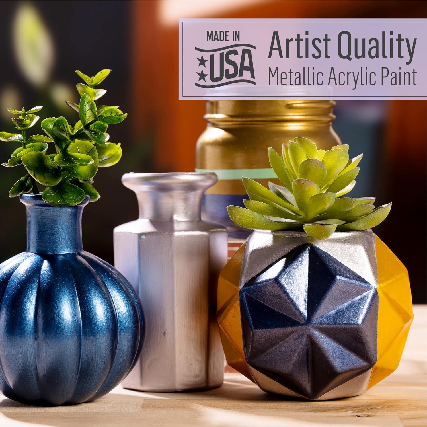 FolkArt Paint, 8 oz, Metallic Rose Gold