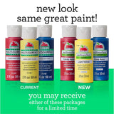 Apple Barrel Multi PROMOABMPO22, 21 Piece DIY Set Featuring 16 Surface Paints, 1 Mod Podge Outdoor Acrylic Sealer and 4 Foam Brushes, Large