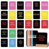 Unique Badass Birthday Gifts For Women - Badass Affirmation Cards - 55 Sweary Affirmation Cards For Women - Daily Positive Motivational Card - Inspirational & Self Care Quotes - Spiritual Gifts For Best Friend, Sister