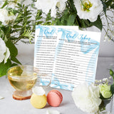 Dad Jokes Game Cards, 30 Blue Bow Baby Shower Game With Answer Card, Baby Announcement Gender Reveal Party Games Supplies & Activities -B19