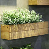 12 Bundles Spring Artificial Flowers Outdoor Artificial Plant Decor Uv Resistant Fake Plastic Flowers Faux Shrubs For Home Garden Porch Hanging Planters Outdoor Summer Decoration(White)