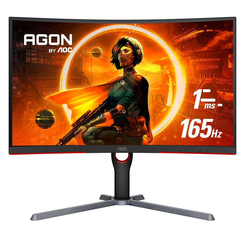 Gaming Cq27G3S Frameless Curved Gaming Monitor, Qhd 2K 2560X1440, 1000R Va, 16