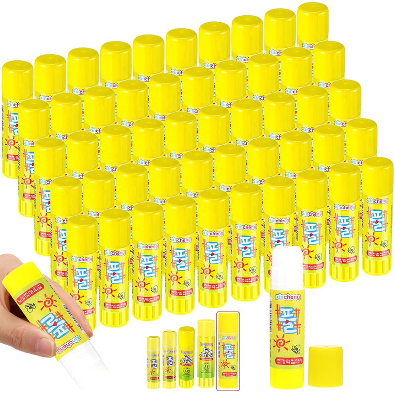 50 Pcs White Glue Stick Bulk 1.27 Ounce Washable Glue Stick For Crafts Home Sc