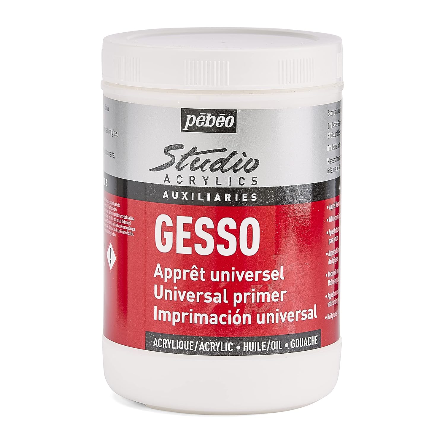 Pebeo Studio 524122 Acrylic Gesso 1 litre
